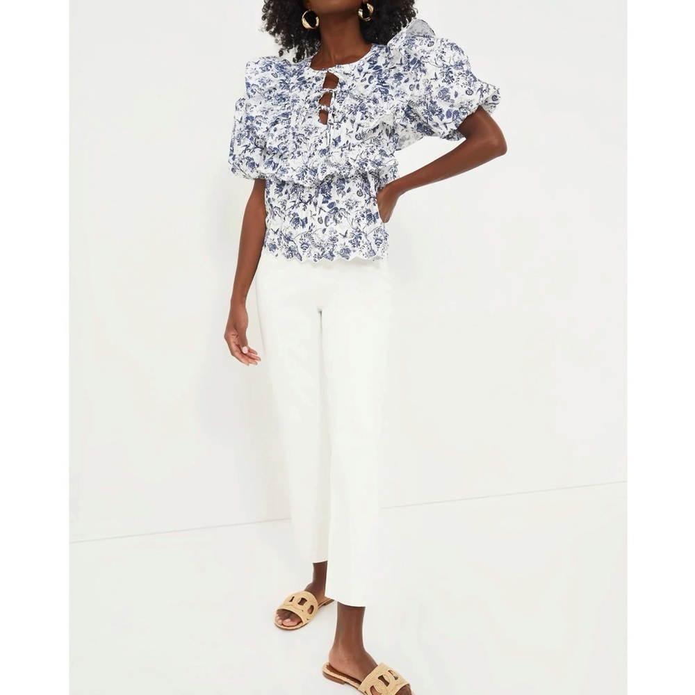 TUCKERNUCK Ivory Compression Knit Ashford Pants